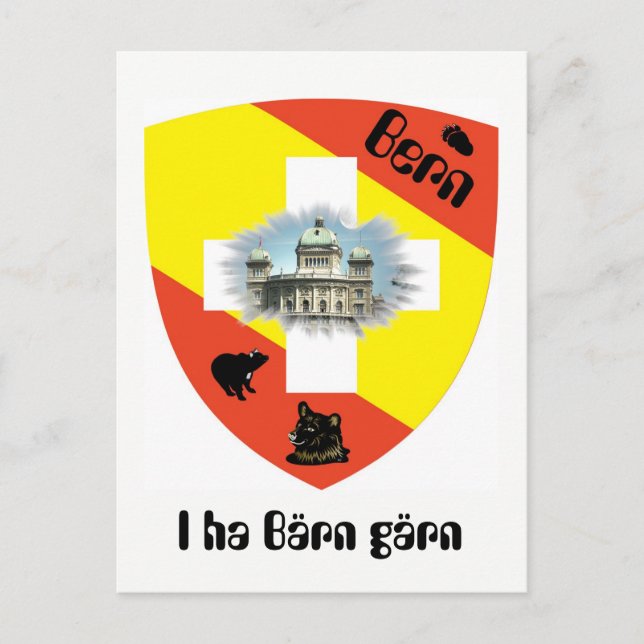 I ha Bärn gärn Postkarte Postcard (Front)