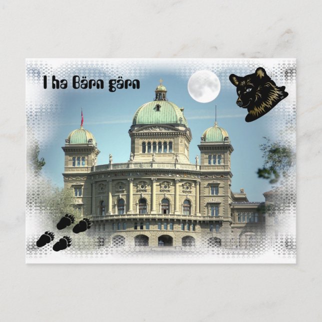 I ha Bärn gärn Postkarte Postcard (Front)