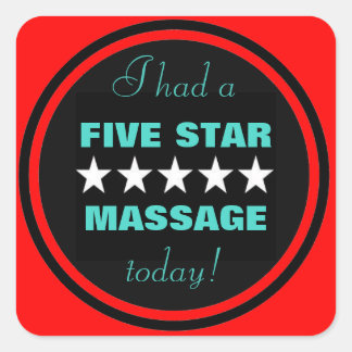 I had a massage today! stickers