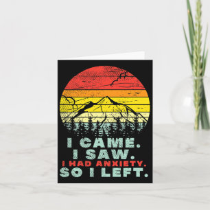 I Had Anxiety Mental Health Awareness Card