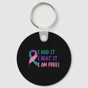 - I Had It Beat It I'm Free Thyroid Cancer Awarene Key Ring