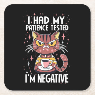 I had my Patience test! Square Paper Coaster