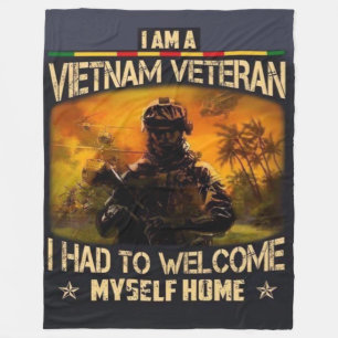 I HAD TO WELCOME MYSELF HOME FLEECE BLANKET