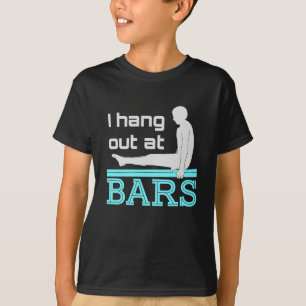 I Hang Out at Bars Mens Gymnastics Boy Gymnast T-Shirt