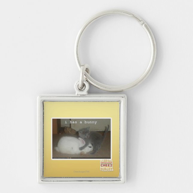 I has a bunny key ring (Front)