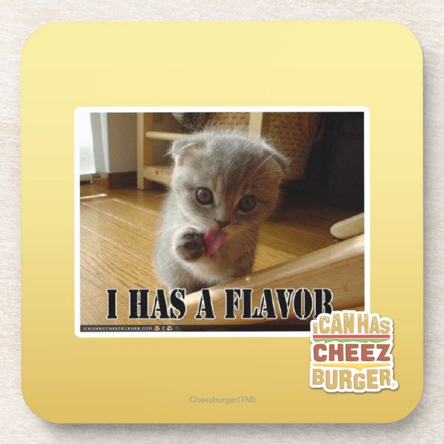 I has a flavour coaster (Front)