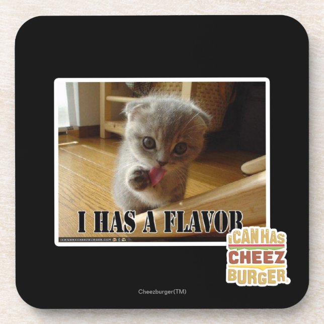 I has a flavour coaster (Front)