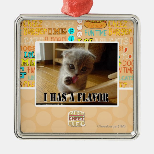 I has a flavour metal tree decoration (Front)