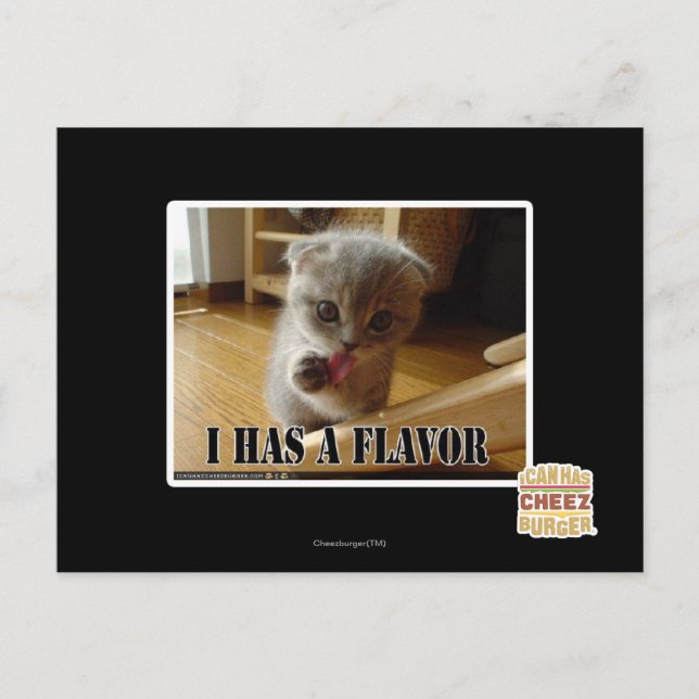 I has a flavour postcard (Front)