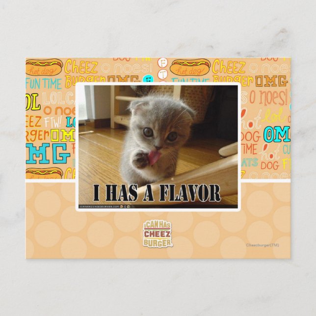 I has a flavour postcard (Front)