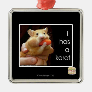 I has a karot metal tree decoration