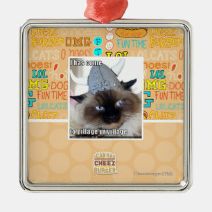 I has come to pillage ur village metal tree decoration