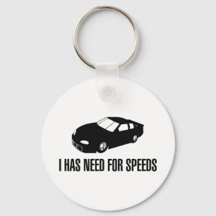 I Has Need for Speed Key Ring