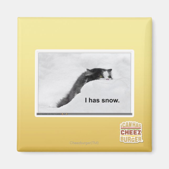 I has snow. magnet (Front)