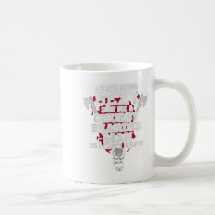 I Hate Being Y But Im A Chubby Bearded Man Skull H Coffee Mug