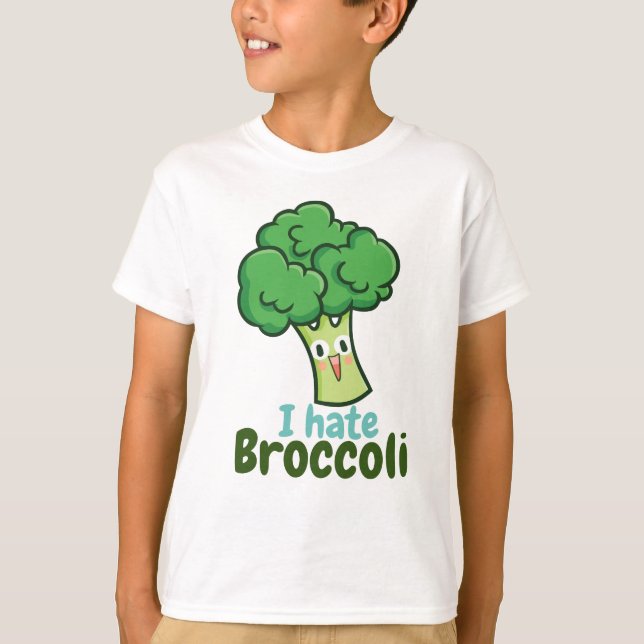I Hate Broccoli Boy's Shirt (Front)