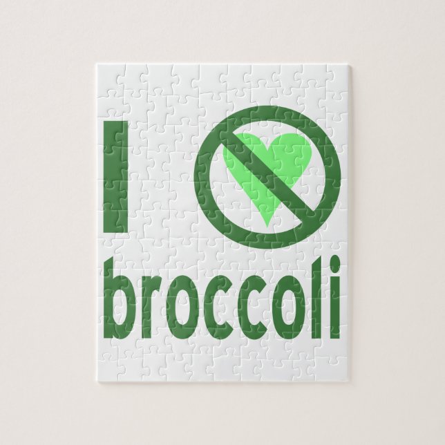 I Hate Broccoli Jigsaw Puzzle (Vertical)