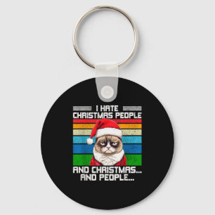 I Hate Christmas Holidays Haters Black Uni-adults  Key Ring