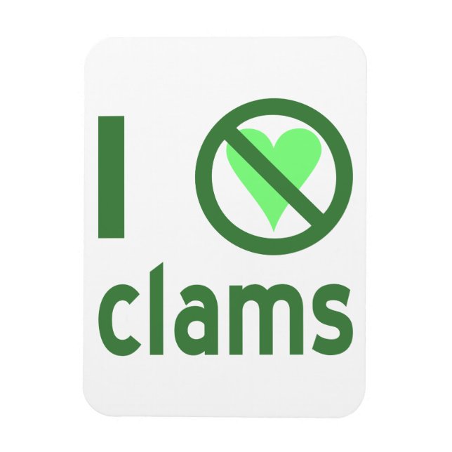 I Hate Clams Magnet (Vertical)
