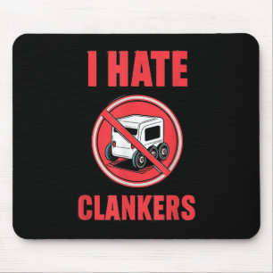 I Hate Clankers Galactic Droid Wars Quote T-shirt. Mouse Mat