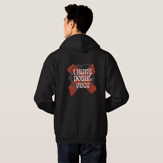 I HATE DOUPLE FACE HOODIE (Back Full)