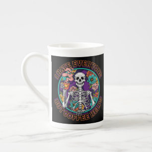 I Hate Everybody Coffee Helps Coffee Lover Gifts  Bone China Mug