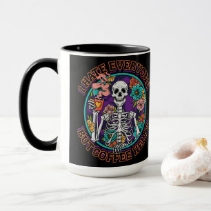 I Hate Everyone Coffee Helps Coffee Lover Gifts Mug