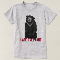 I hate everyone - confession bear