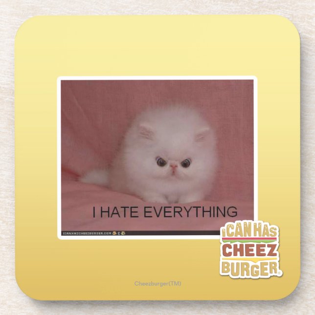 I hate everything coaster (Front)