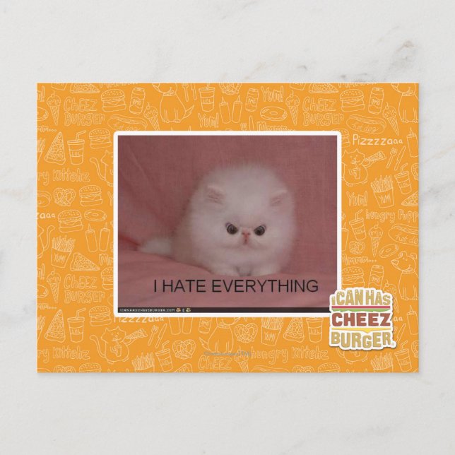 I hate everything postcard (Front)