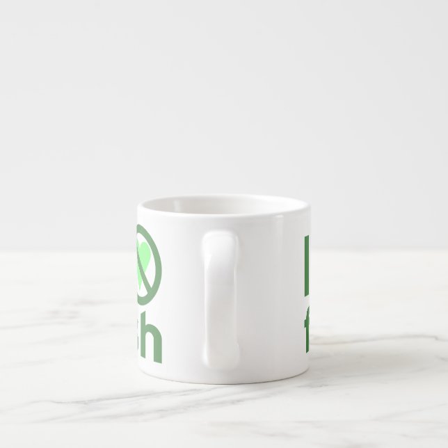 I Hate Fish Espresso Cup (Back)