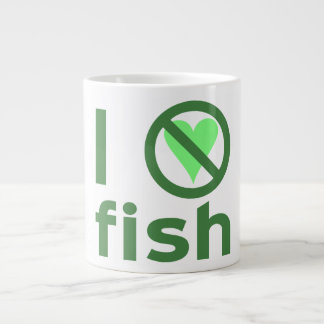 I Hate Fish Large Coffee Mug