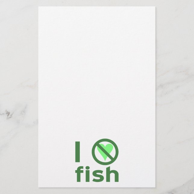 I Hate Fish Stationery (Front)