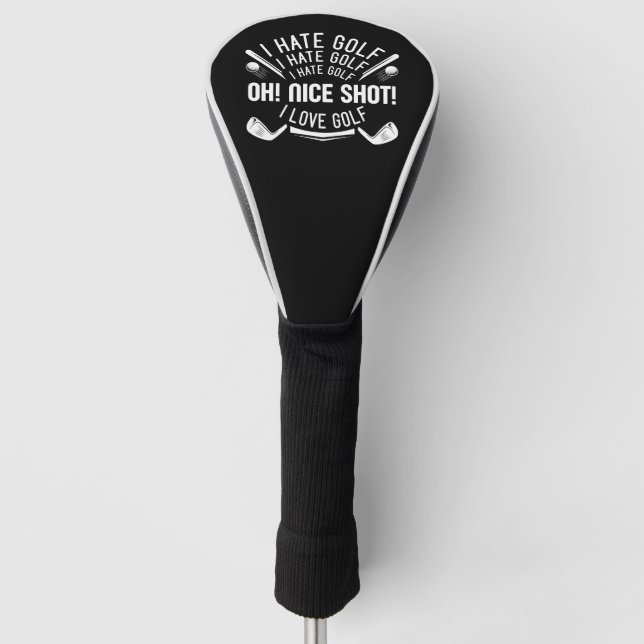 I Hate Golf  Head Cover (Front)
