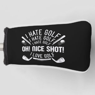 I Hate Golf  Head Cover