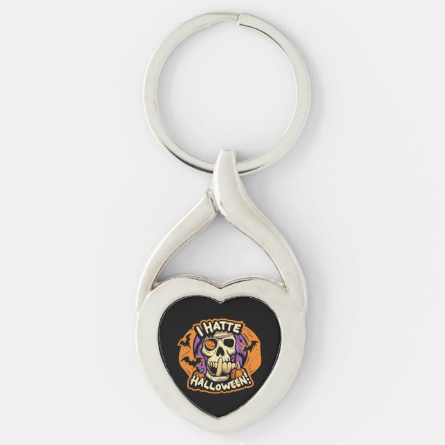 i hate halloween key ring (Front)