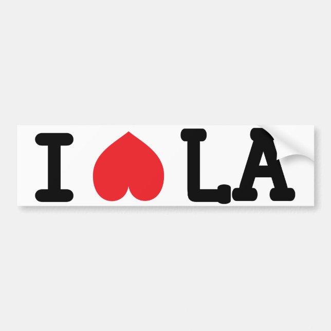 I Hate LA bumper sticker (Front)