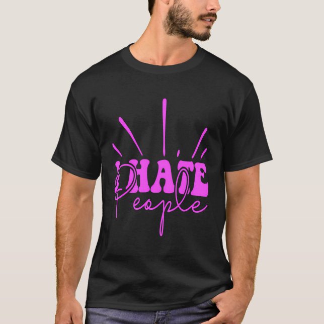 I Hate Morning People T-Shirt (Front)