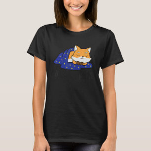 I Hate Mornings Sleeping Fox T-Shirt