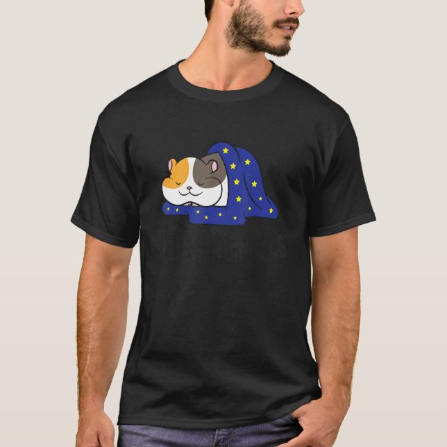 I Hate Mornings Sleeping Hamster T-Shirt (Front)