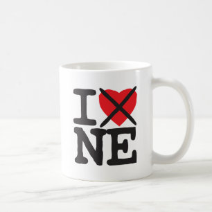 I Hate NE - Nebraska Coffee Mug