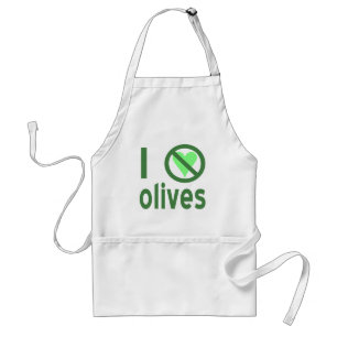 I Hate Olives No Love Green Standard Apron