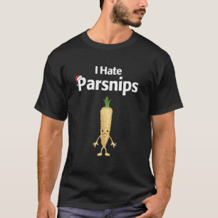 I Hate Parsnips Christmas Carrot Gift T-Shirt