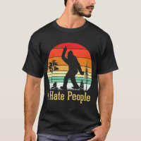 I Hate People Bigfoot Silhouette