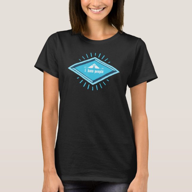 I Hate People, Camping, Fun, T-Shirt (Front)