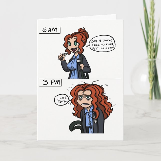 I Hate People Card (Front)