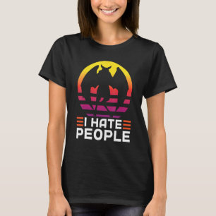 I hate people Cryptozoology Mothman T-Shirt
