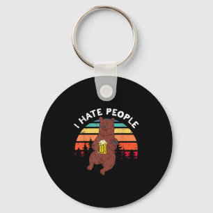 I Hate People - Funny Camping Trekking Outdoor Key Ring