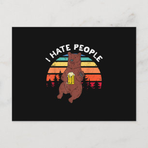 I Hate People - Funny Camping Trekking Outdoor Postcard