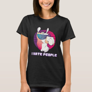 I Hate People Llama Alpaca Premium T-Shirt